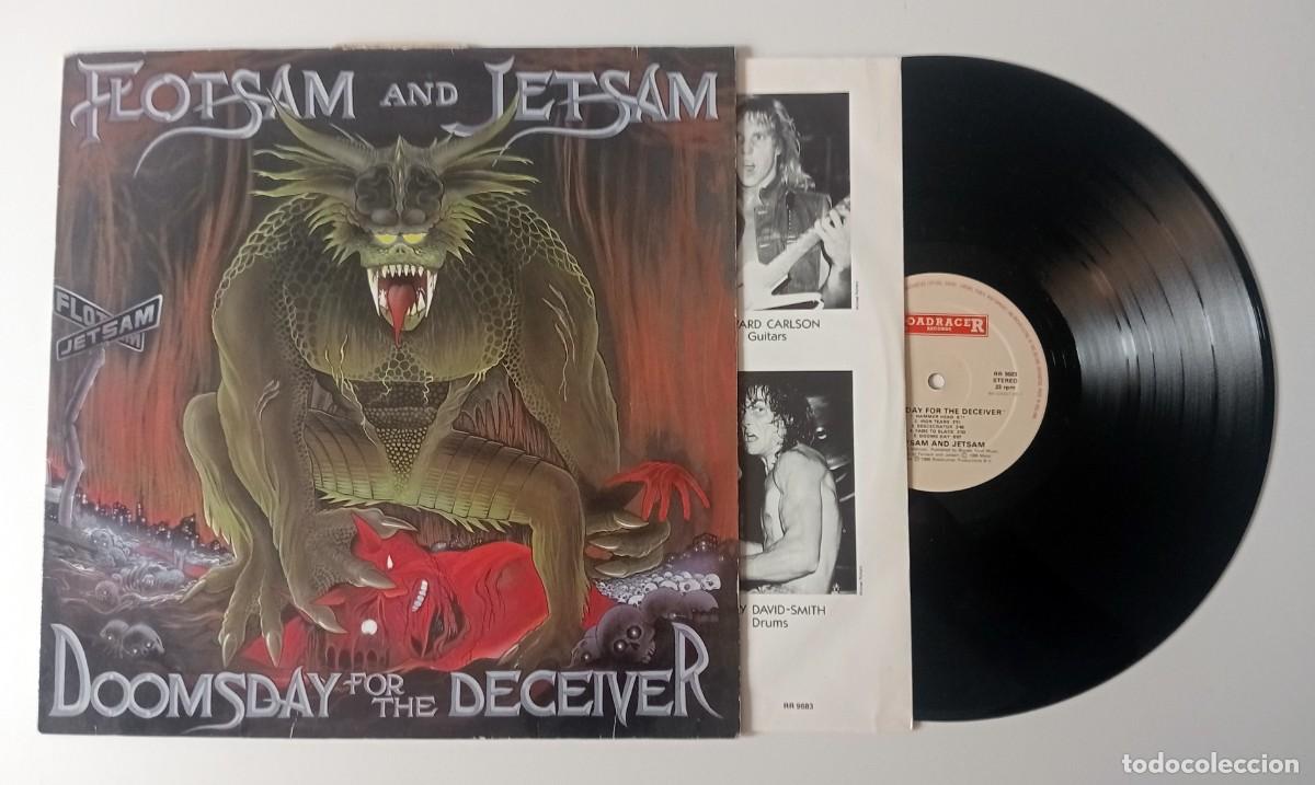 Discos de vinilo: LP FLOTSAM AND JETSAM - DOOMSDAY FOR THE DECEIVER - Foto 3