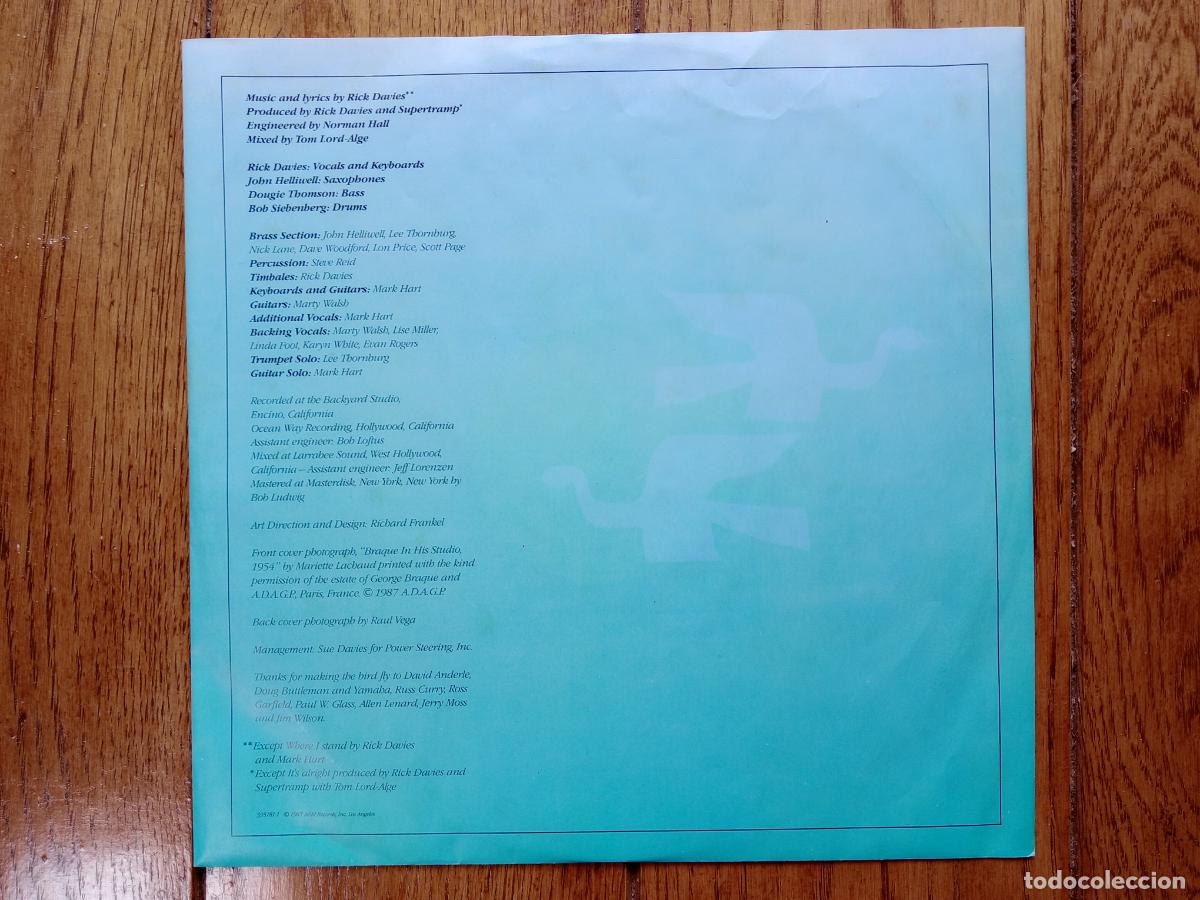 Discos de vinilo: Supertramp - free as a bird - Foto 4