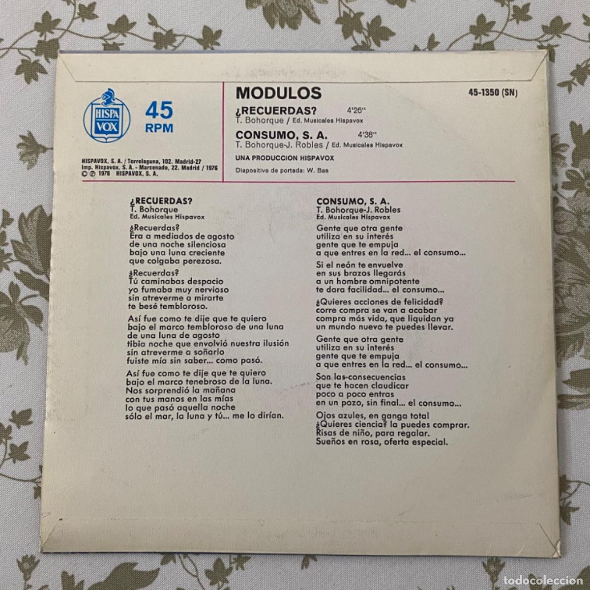 Discos de vinilo: MODULOS &iquest;RECUERDAS? CONSUMO S.A. - Foto 2