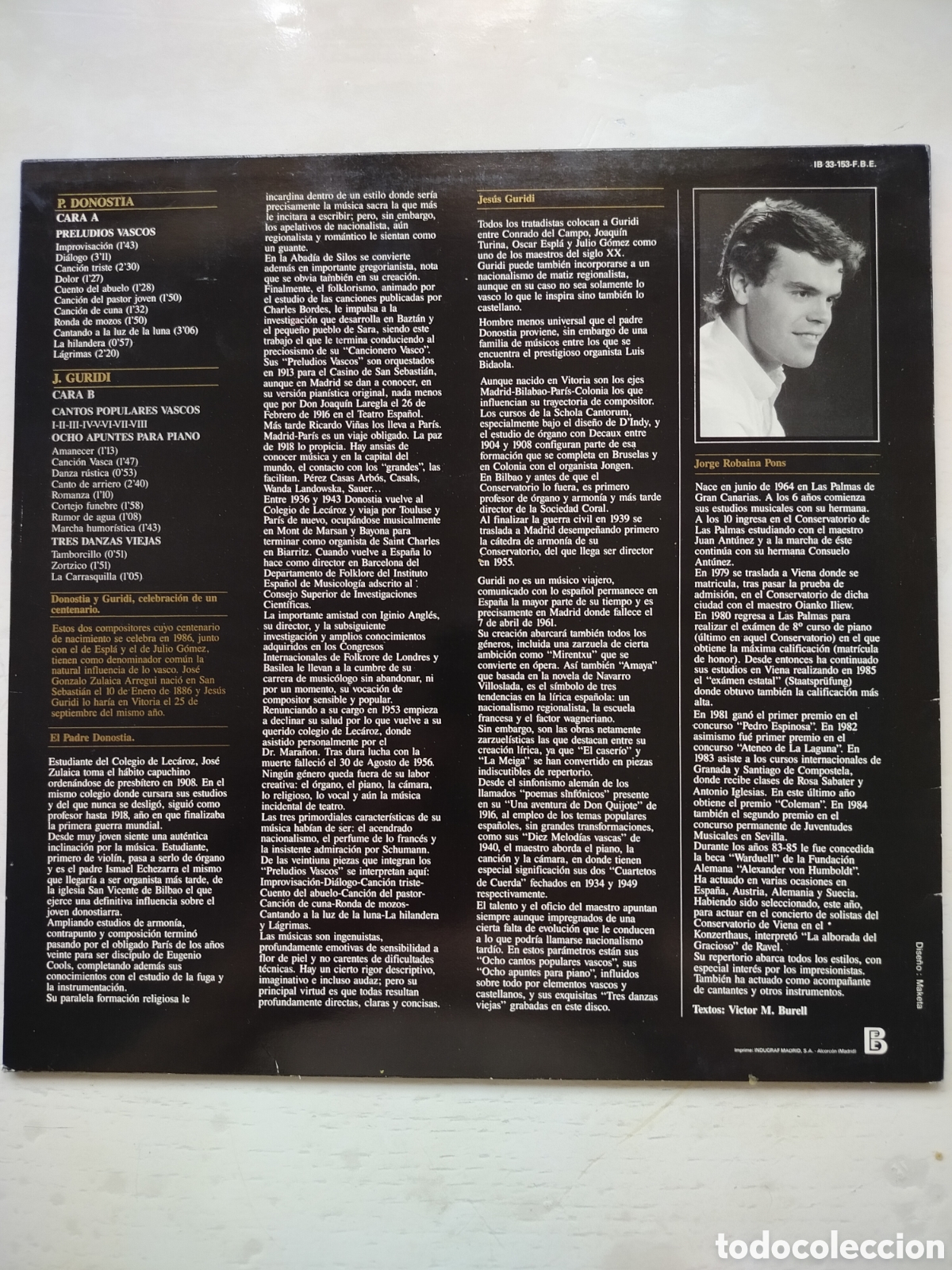 Discos de vinilo: Jorge Robaina LP Promo - Foto 2