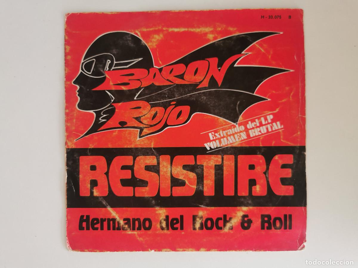 Discos de vinilo: BARON ROJO. RESISTIR&Eacute; - HERMANO DEL ROCK & ROLL - - Foto 1