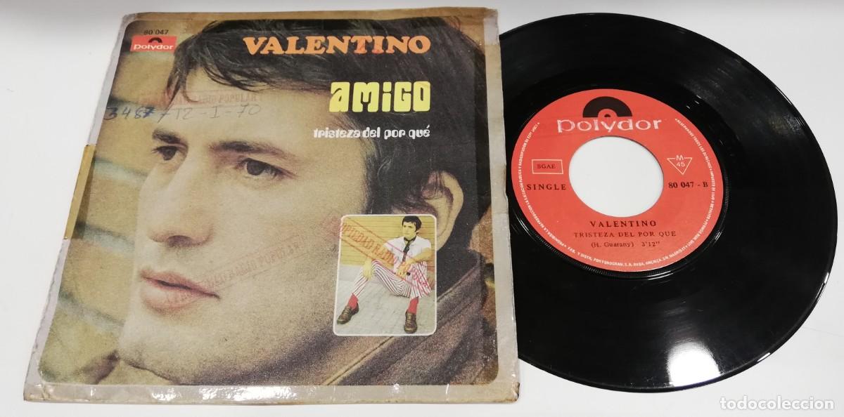 Discos de vinilo: SCO19-Valentino - Amigo (7&rdquo;, Single) - Foto 1