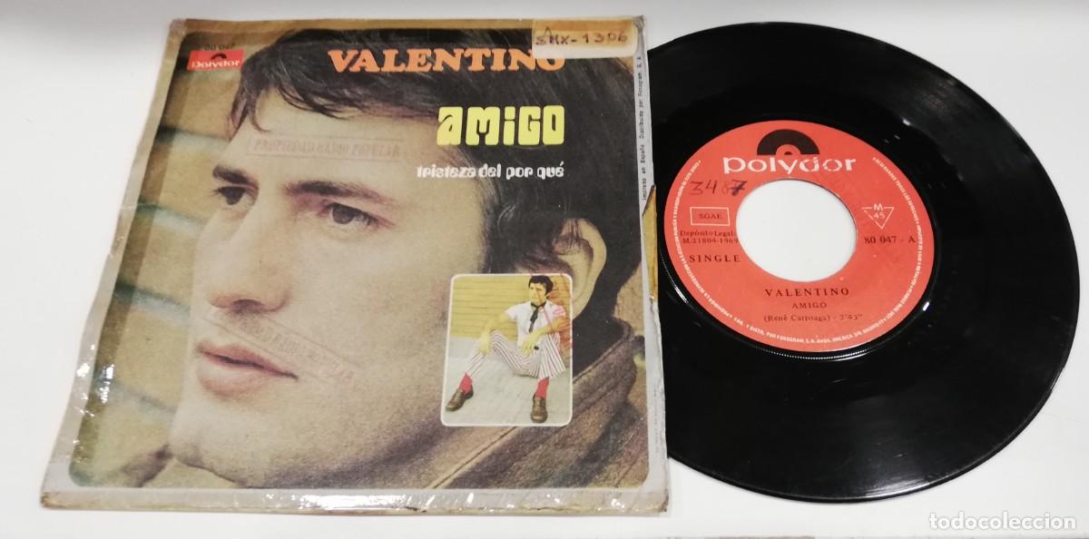 Discos de vinilo: SCO19-Valentino - Amigo (7&rdquo;, Single) - Foto 2