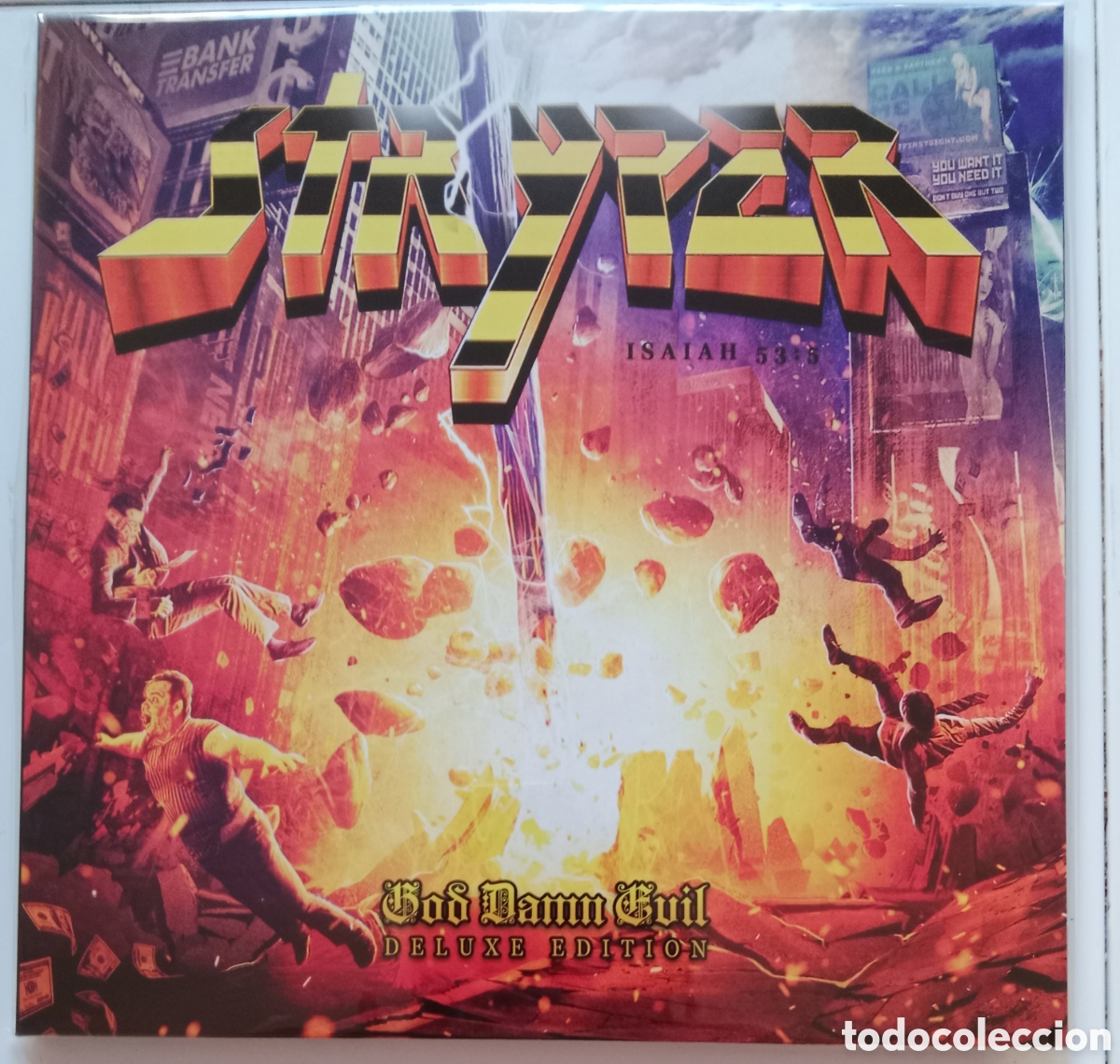 Discos de vinilo: Stryper - God damm evil LP Deluxe pop up - Foto 1