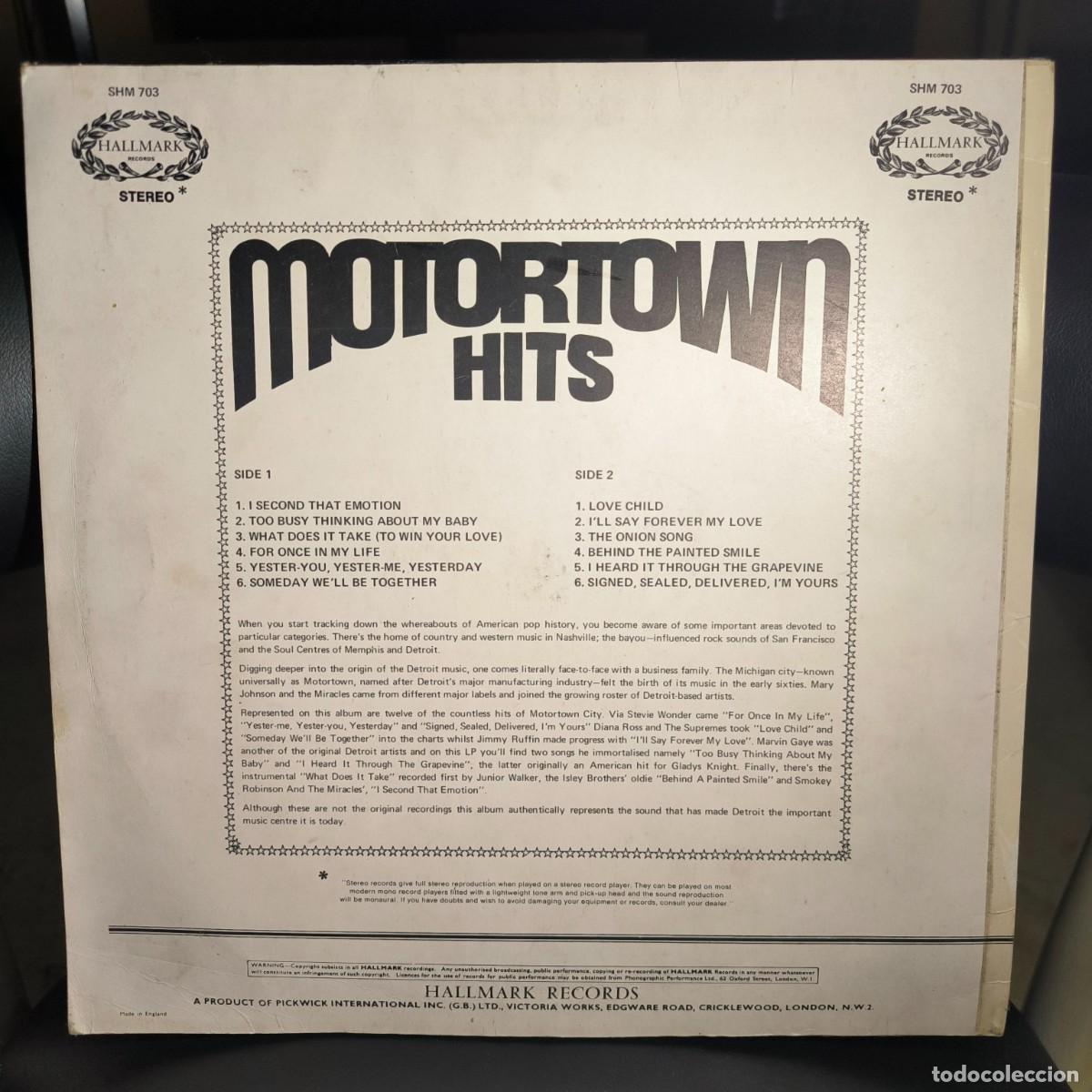 Discos de vinilo: Various &ndash; Motortown Hits Vinilo, LP, Compilation - Foto 3