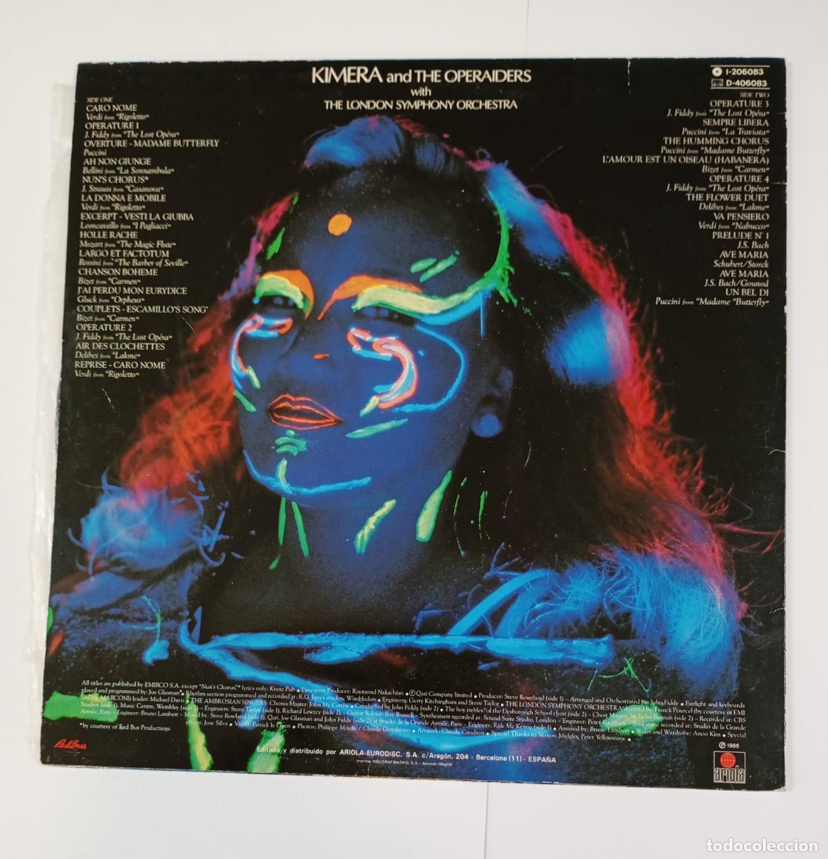 Discos de vinilo: KIMERA. THE LOST OPERA. LP. TDKLP4 - Foto 2
