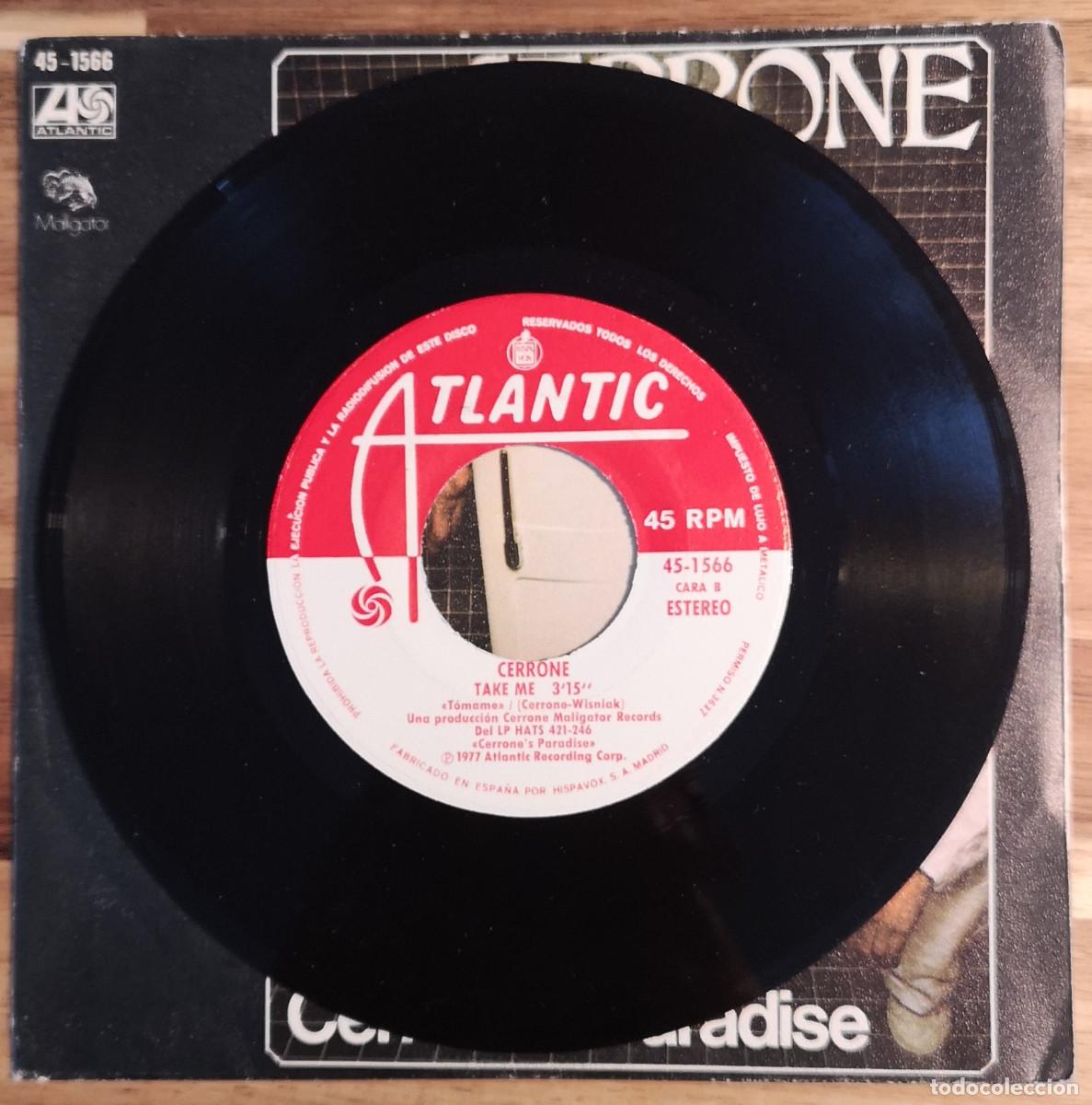 Discos de vinilo: CD SINGLE - CERRONE - Cerrones Paradise - ATLANTIC 45-1566 - Foto 4