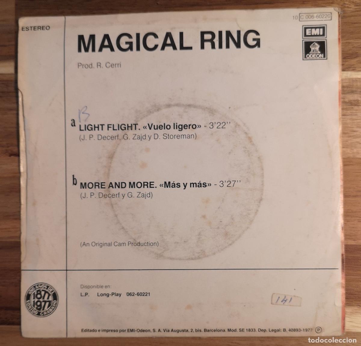 Discos de vinilo: CD SINGLE - MAGICAL RING - Light Flight - EMI ODEON C 006-60220 - Foto 2