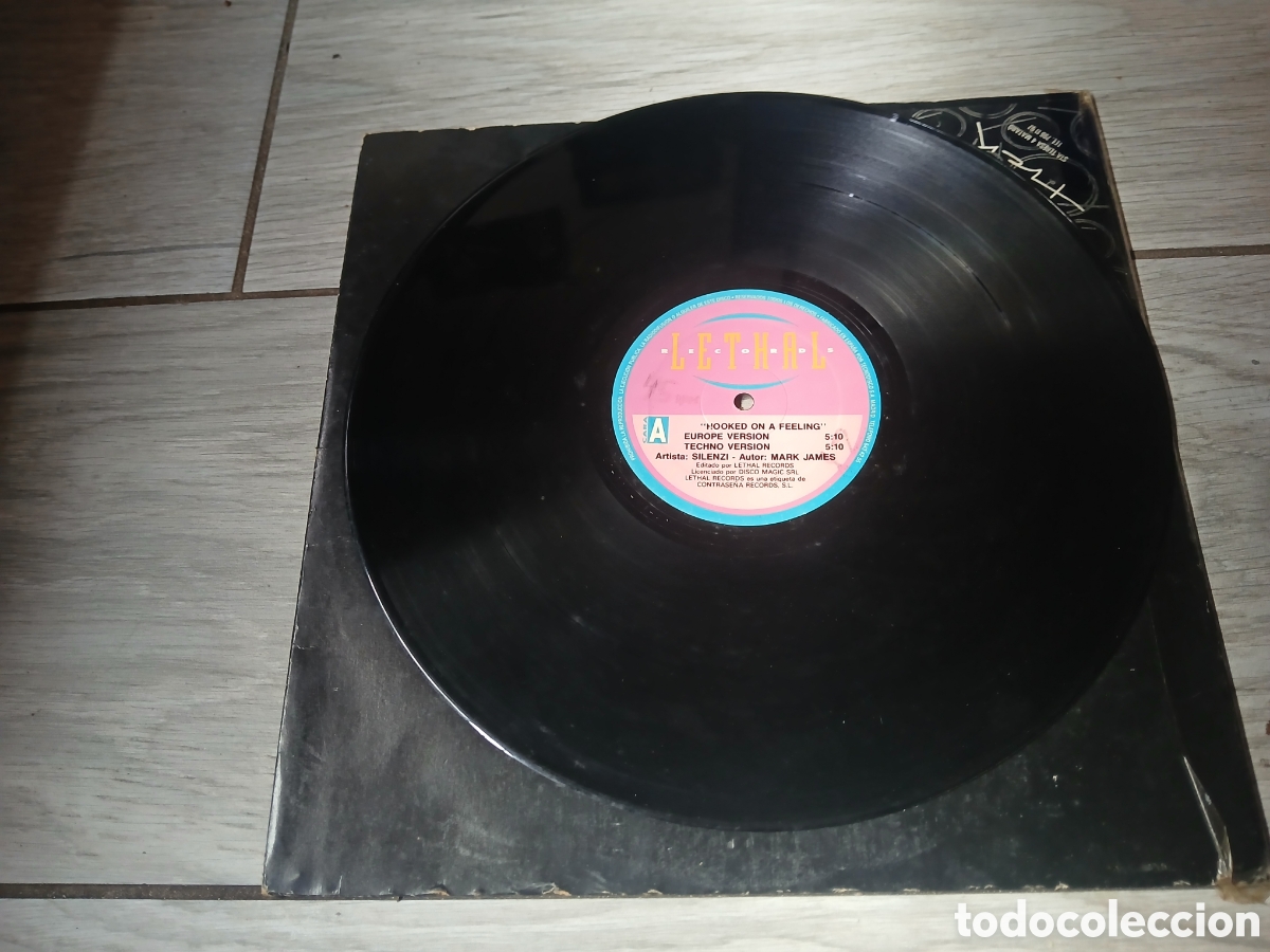 Discos de vinilo: SILENZI - HOOKED ON A FEELING - MAXI - SPAIN - LETHAL - LV - - Foto 1