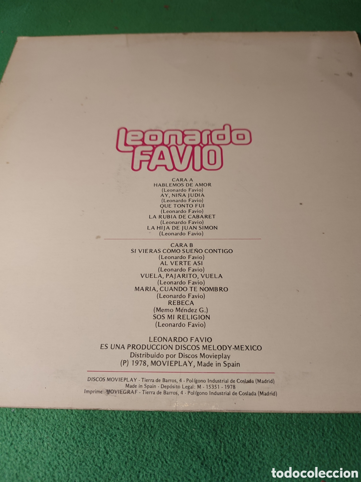 Discos de vinilo: Leonardo Favio - Hablemos de amor - Foto 2