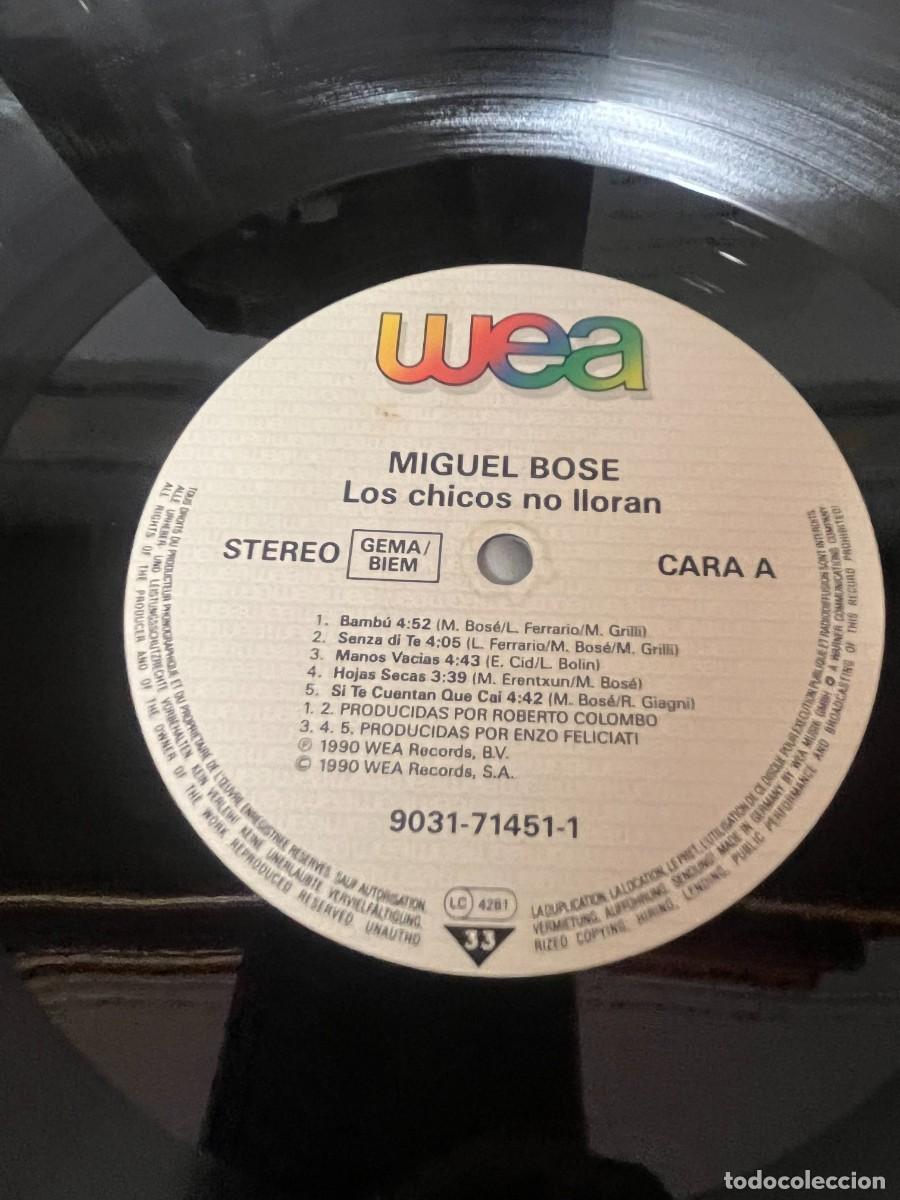 Discos de vinilo: Miguel Bos&eacute; Los Chicos No Lloran - Foto 5