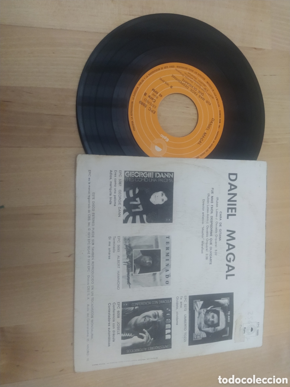Discos de vinilo: DANIEL MAGAL - SINGLE - CARA DE GITANA - Foto 2