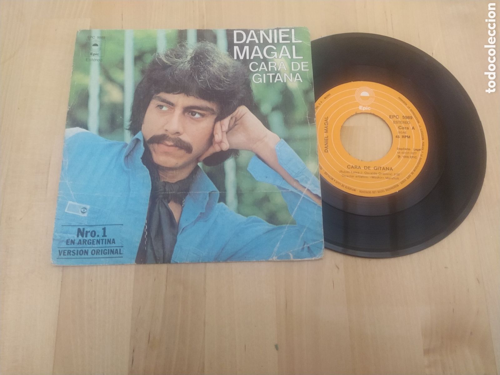 Discos de vinilo: DANIEL MAGAL - SINGLE - CARA DE GITANA - Foto 1
