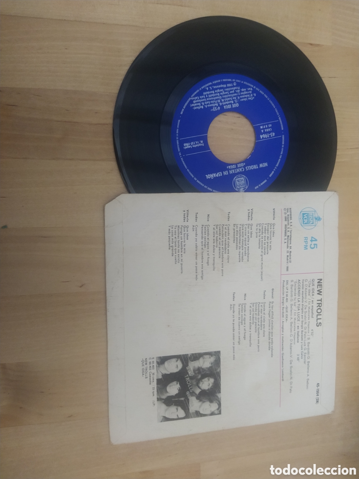 Discos de vinilo: NEW TROLLS CANTAN EN ESPA&Ntilde;OL - QUE IDEA - Foto 2