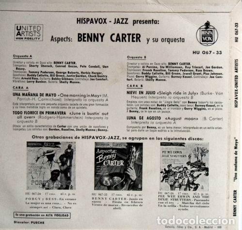 Discos de vinilo: Benny Carter Y Su Orquesta &ndash; Aspects - Foto 2