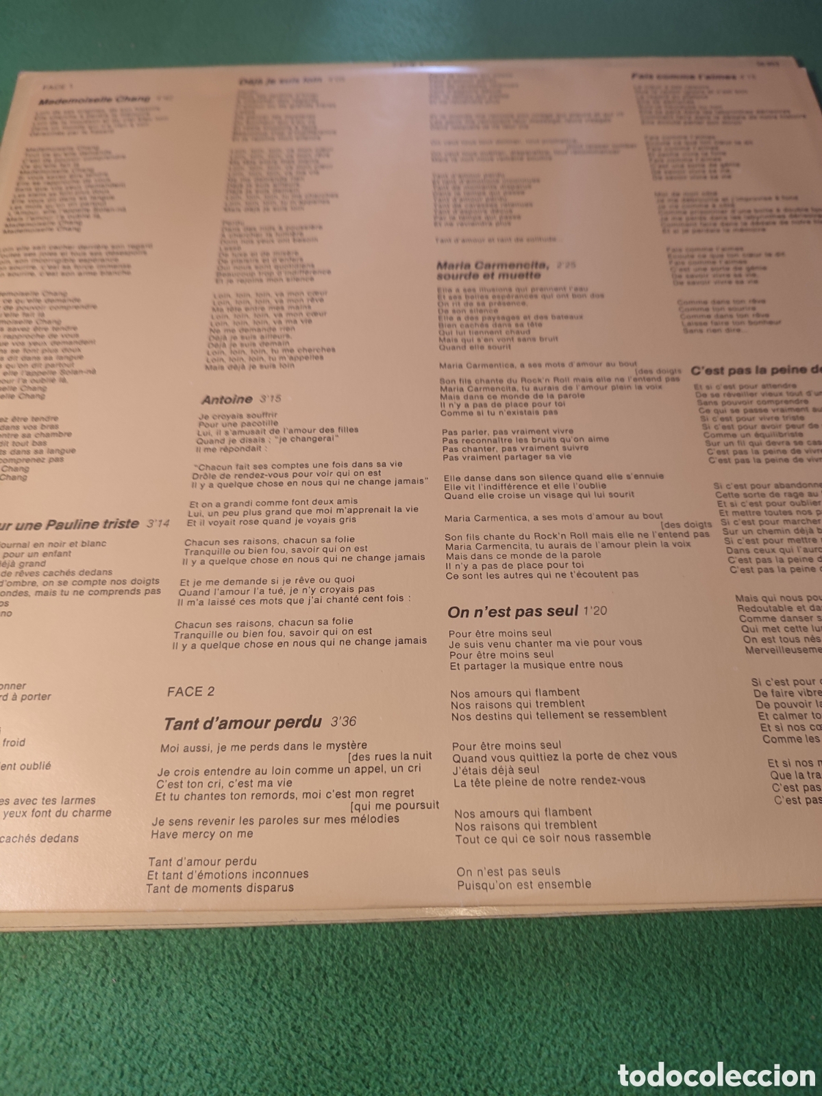 Discos de vinilo: M&iacute;chel Berger - Beaurivage edici&oacute;n francesa - Foto 2