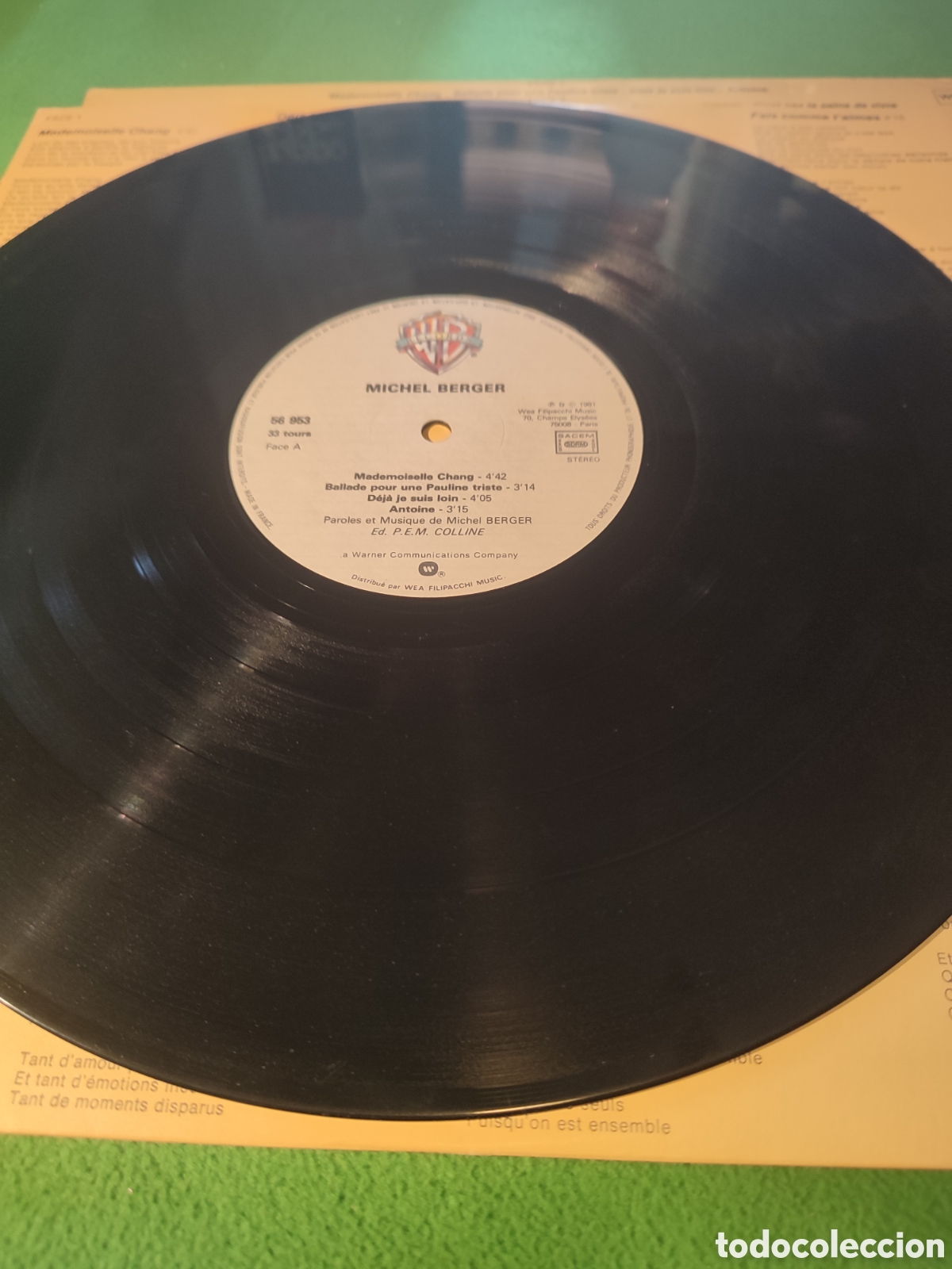 Discos de vinilo: M&iacute;chel Berger - Beaurivage edici&oacute;n francesa - Foto 3