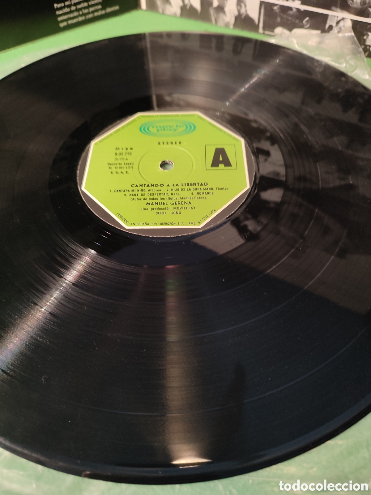 Discos de vinilo: Manuel Gerena - Cantando a la libertad - Foto 3