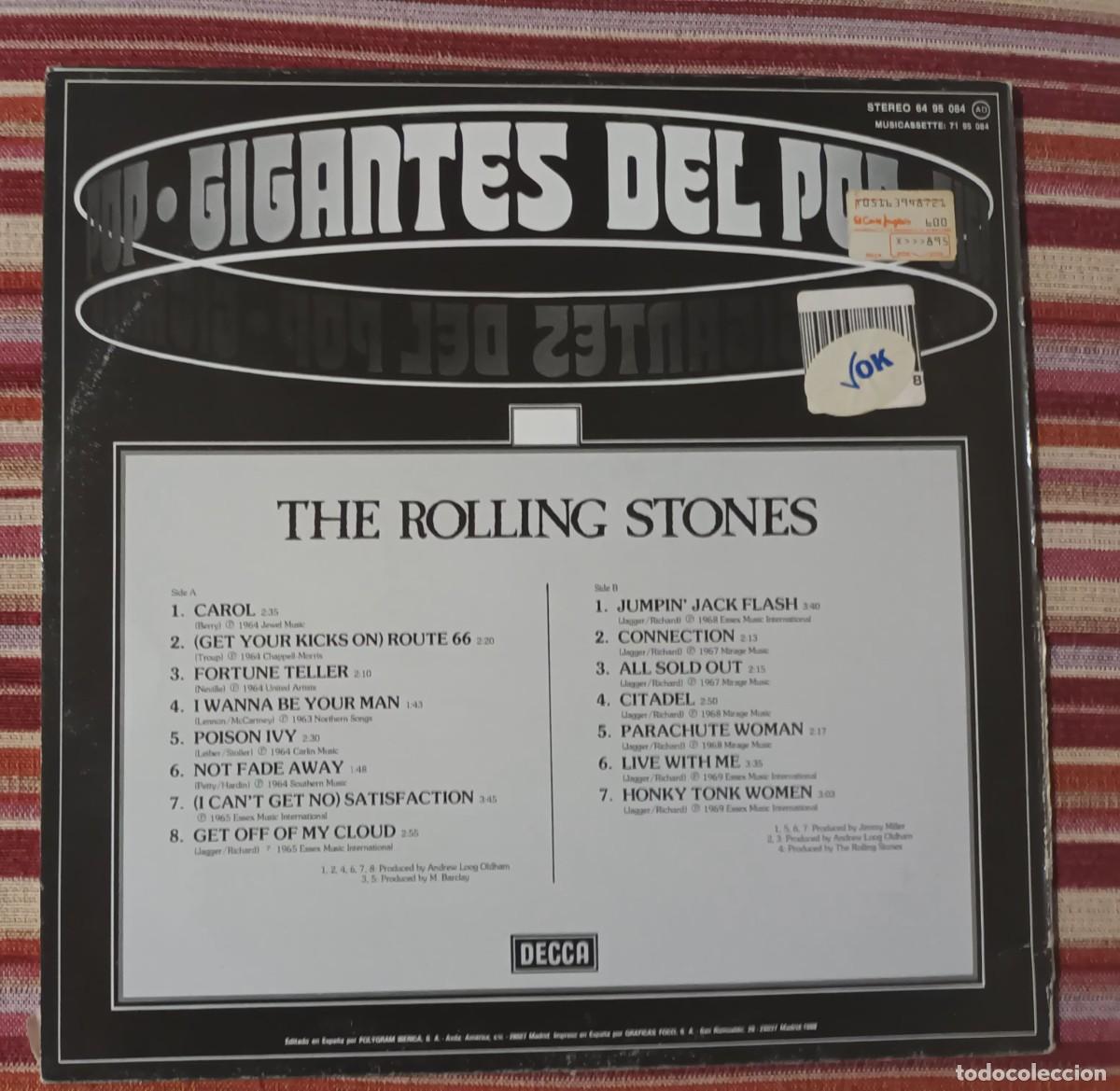 Discos de vinilo: THE ROLLING STONES - GIGANTES DEL POP - LP - Foto 2