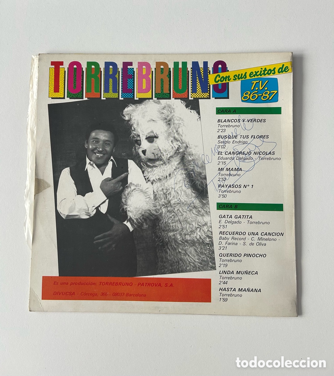 Discos de vinilo: Firmado! Torrebruno &ndash; Con sus &eacute;xitos de TV 86-87 - Foto 2