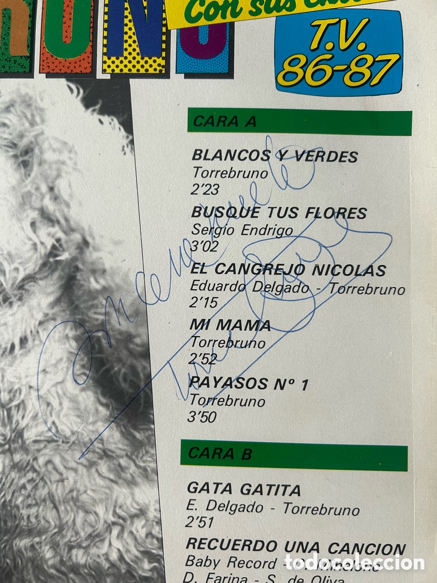 Discos de vinilo: Firmado! Torrebruno &ndash; Con sus &eacute;xitos de TV 86-87 - Foto 3