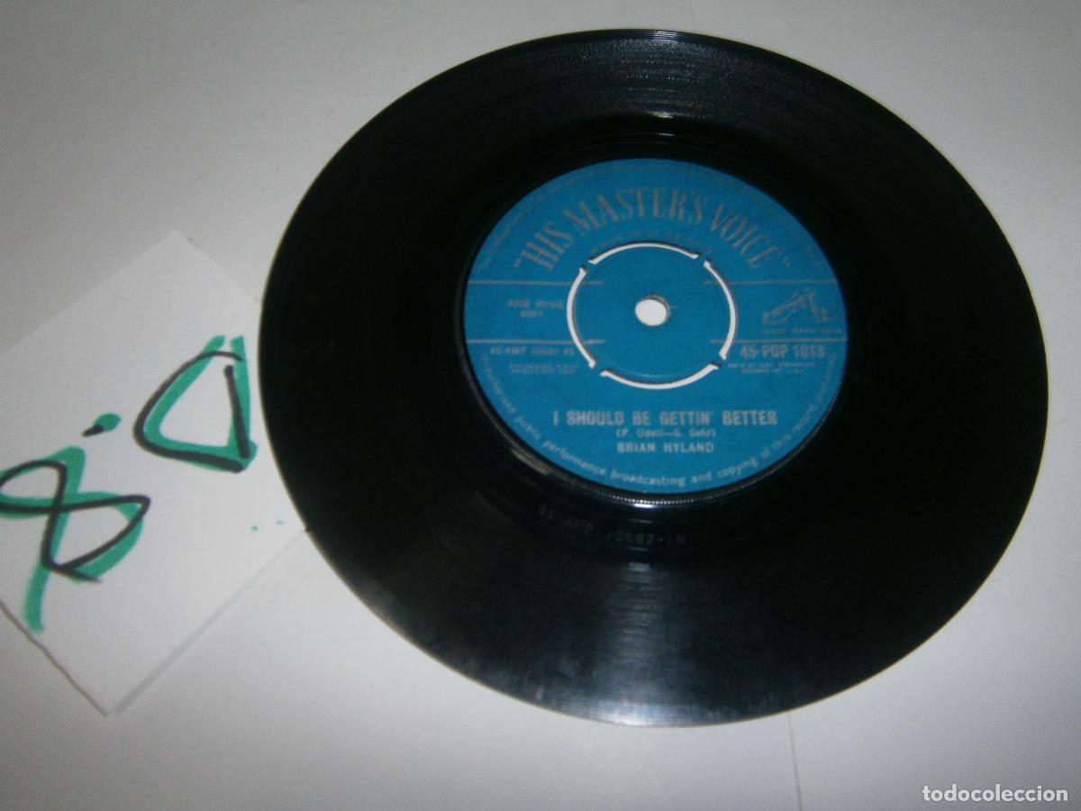 Discos de vinilo: ANTIGUO DISCO SINGLES VINILO - BRIAN HYLAND - Foto 2