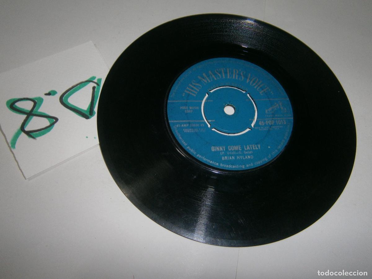 Discos de vinilo: ANTIGUO DISCO SINGLES VINILO - BRIAN HYLAND - Foto 1