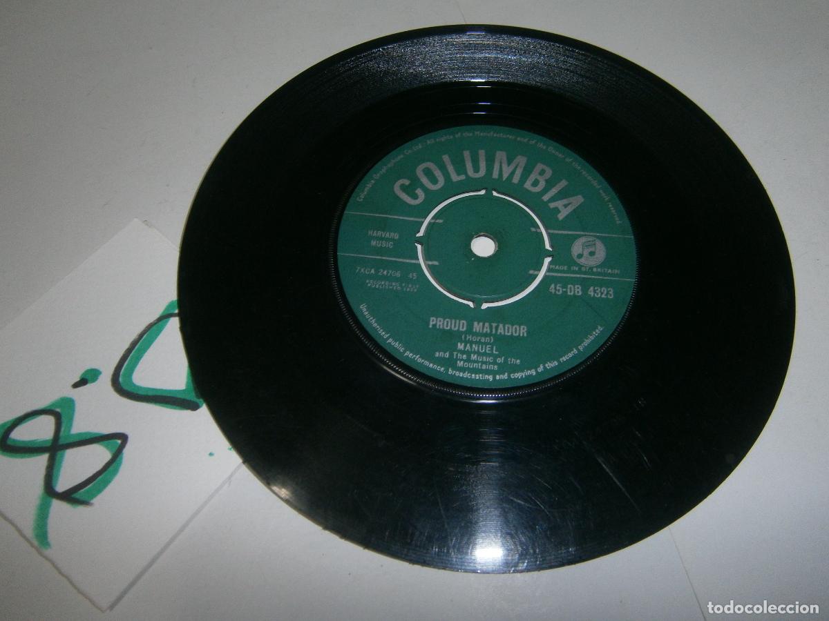 Discos de vinilo: ANTIGUO DISCO SINGLES VINILO - MANUEL - Foto 2