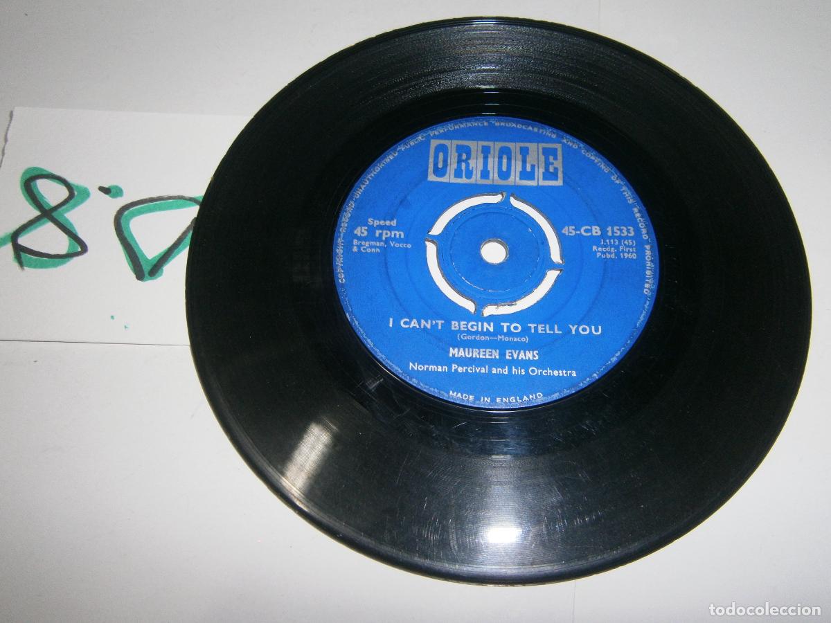 Discos de vinilo: ANTIGUO DISCO SINGLES VINILO - MAUREEN EVANS - Foto 1