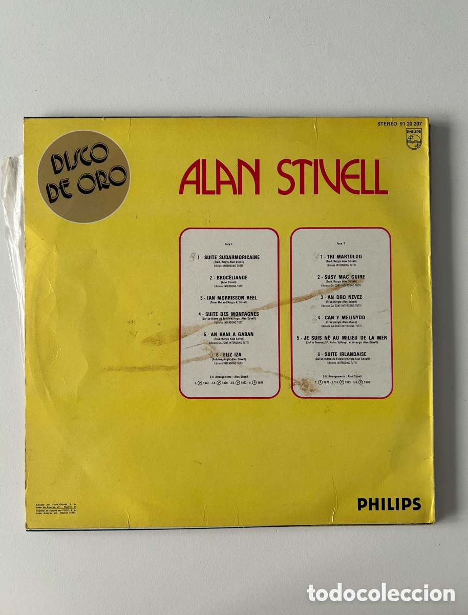 Discos de vinilo: Alan Stivell - Disco de oro - Foto 3
