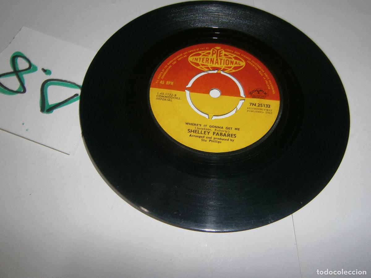 Discos de vinilo: ANTIGUO DISCO SINGLES VINILO - SHELLEY FABARES - Foto 1