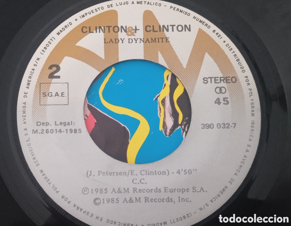 Discos de vinilo: CLINTON & CLINTON - Can you feel it? (1985) single - Foto 6