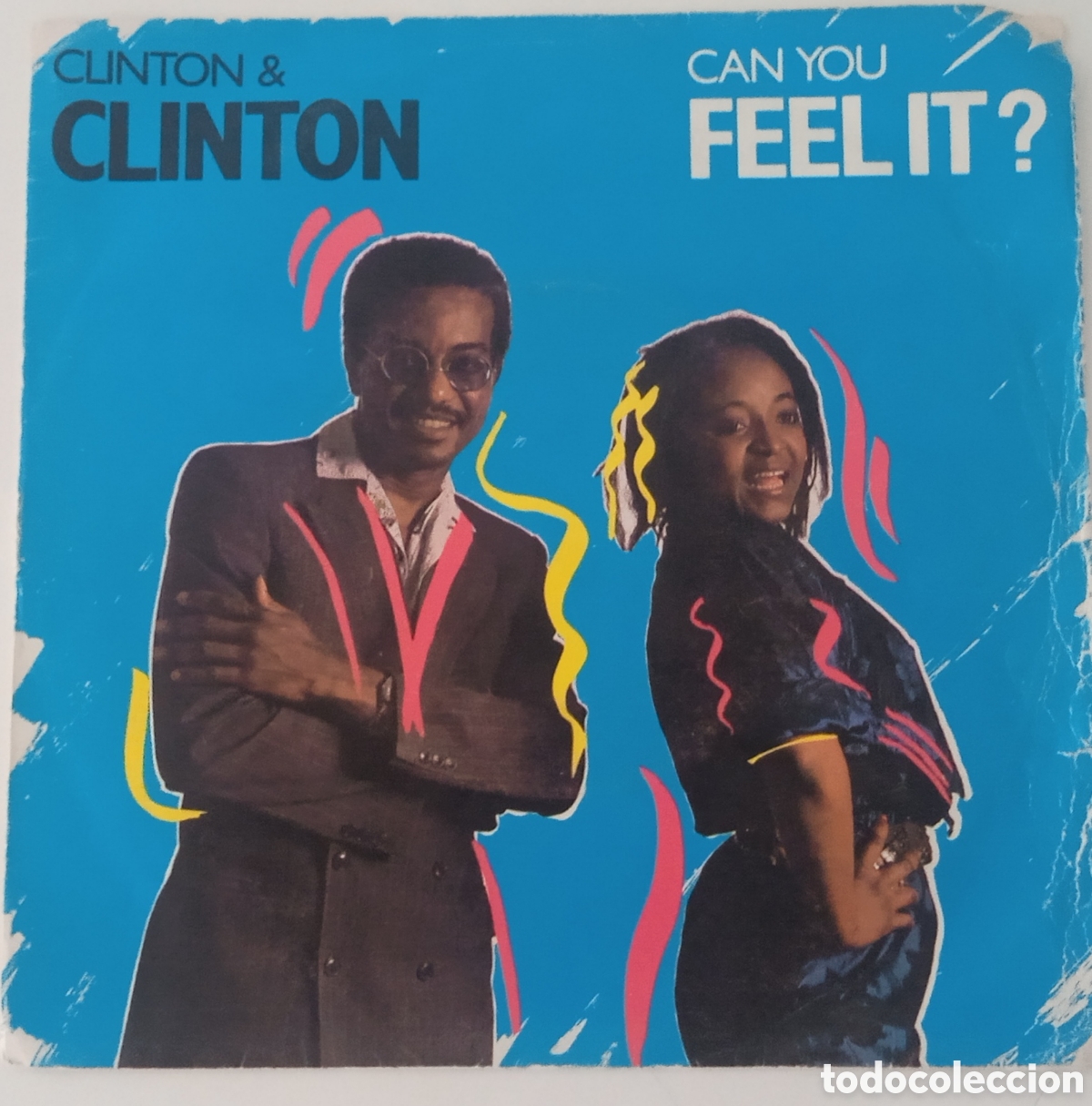 Discos de vinilo: CLINTON & CLINTON - Can you feel it? (1985) single - Foto 1