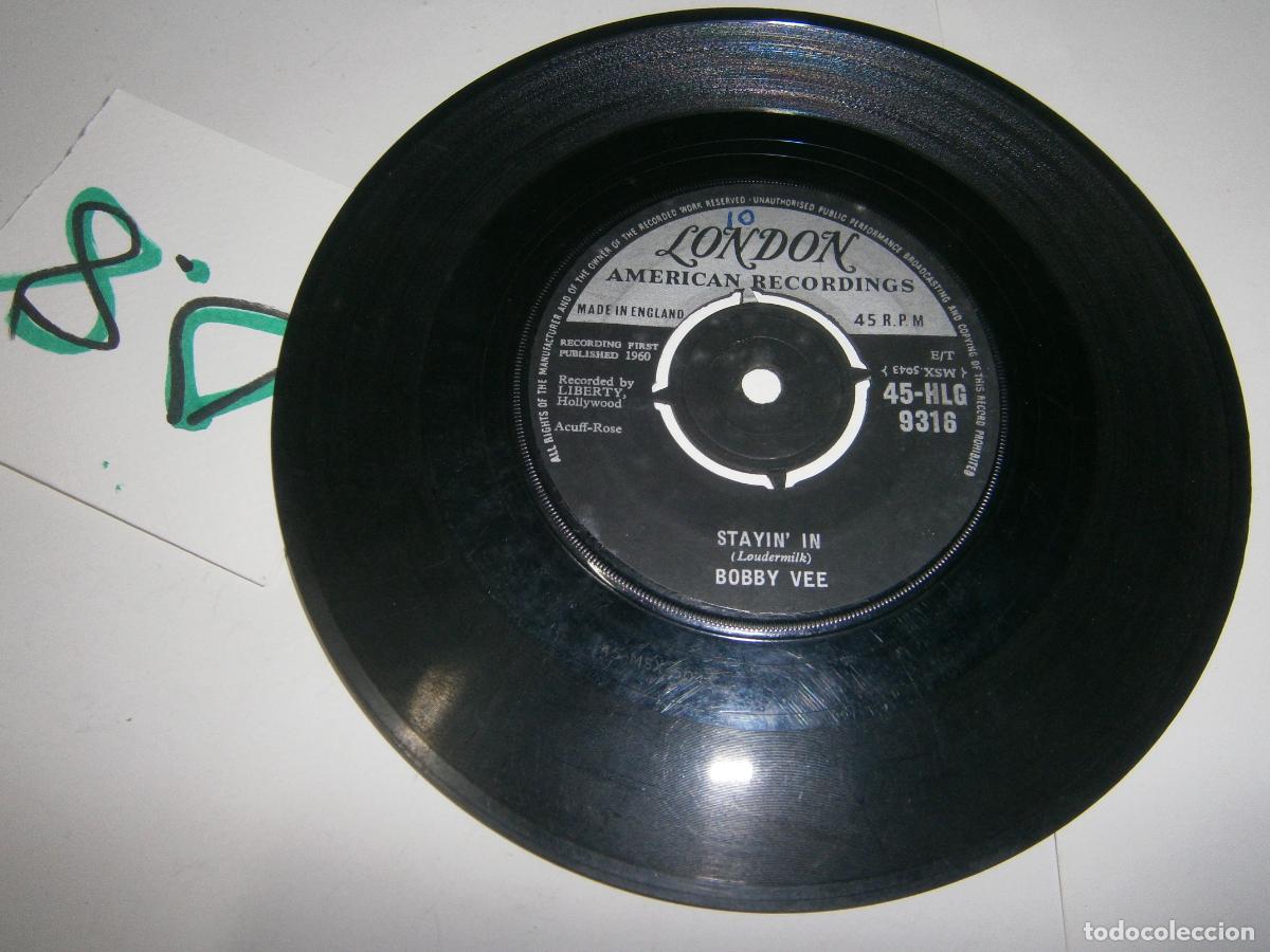 Discos de vinilo: ANTIGUO DISCO SINGLES VINILO - BOBBY VEE - Foto 2