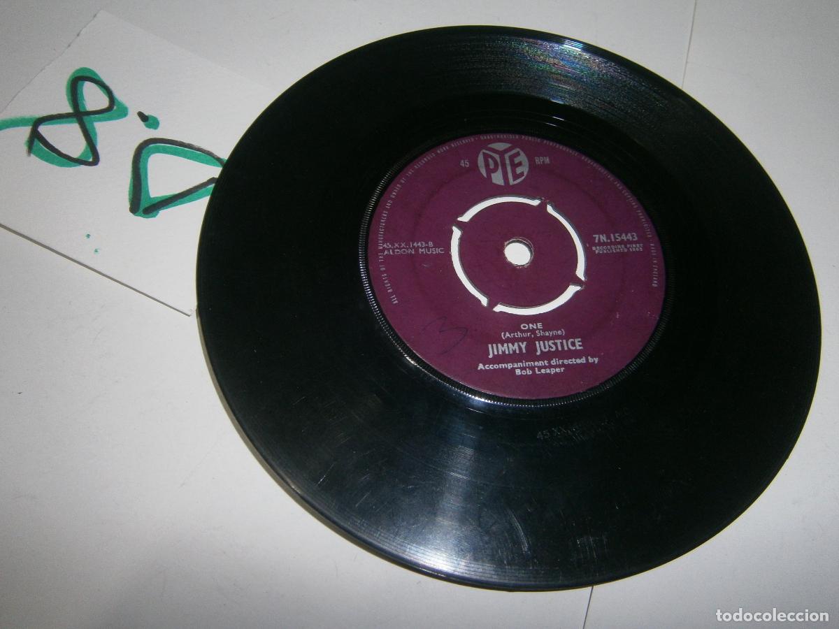 Discos de vinilo: ANTIGUO DISCO SINGLES VINILO - JIMMY JUSTICE - Foto 2