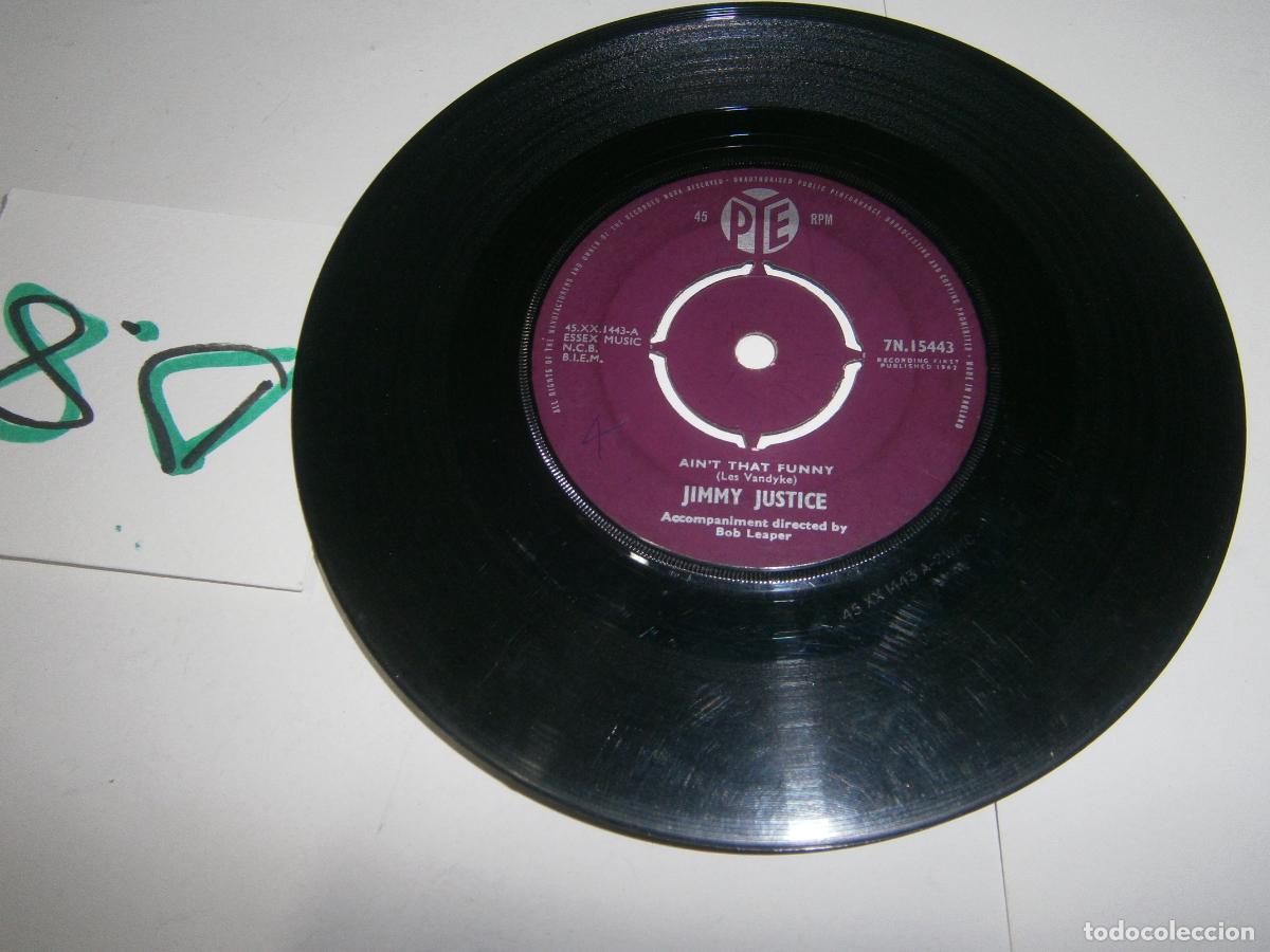 Discos de vinilo: ANTIGUO DISCO SINGLES VINILO - JIMMY JUSTICE - Foto 1