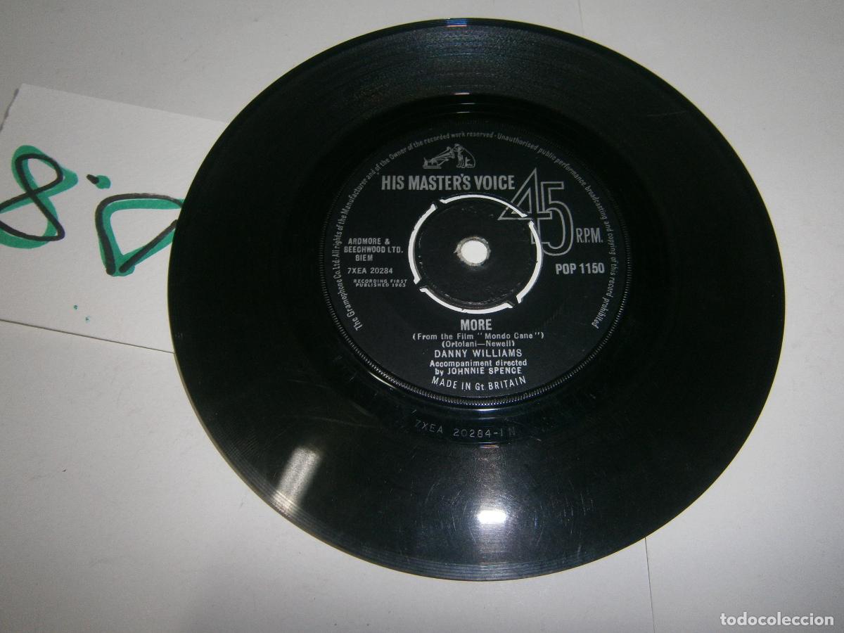 Discos de vinilo: ANTIGUO DISCO SINGLES VINILO - DANNY WILLIAMS - Foto 1