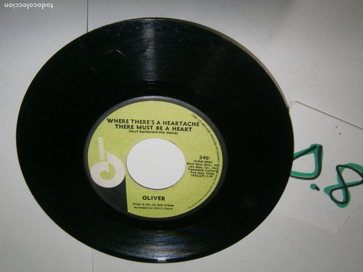 Discos de vinilo: ANTIGUO DISCO SINGLES VINILO - OLIVER - Foto 2