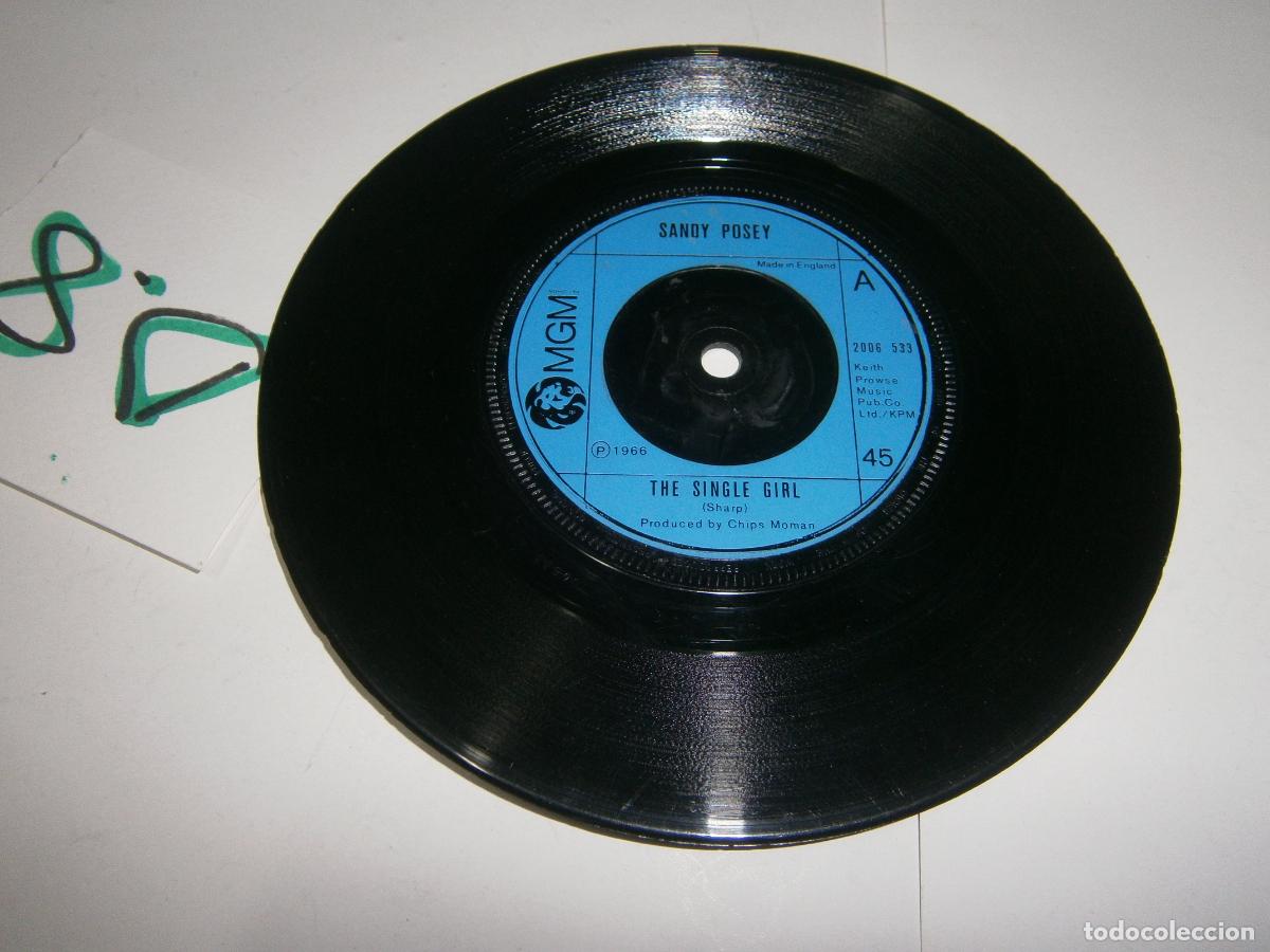 Discos de vinilo: ANTIGUO DISCO SINGLES VINILO - SANDY POSEY - Foto 2