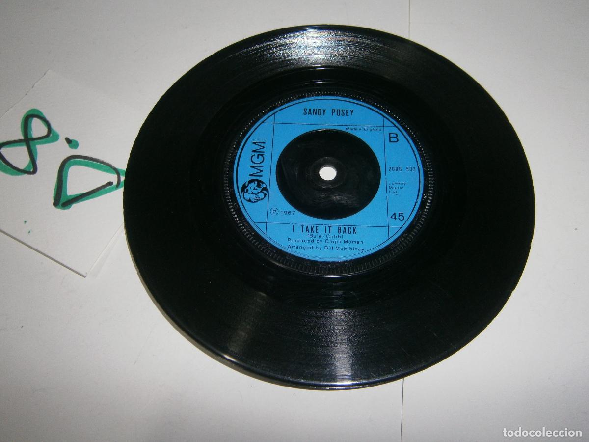 Discos de vinilo: ANTIGUO DISCO SINGLES VINILO - SANDY POSEY - Foto 1