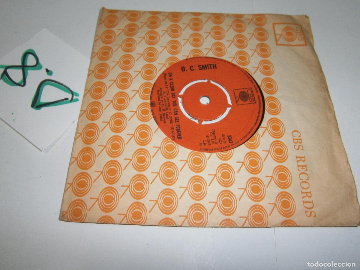 Discos de vinilo: ANTIGUO DISCO SINGLES VINILO - O.C. SMITH - Foto 1