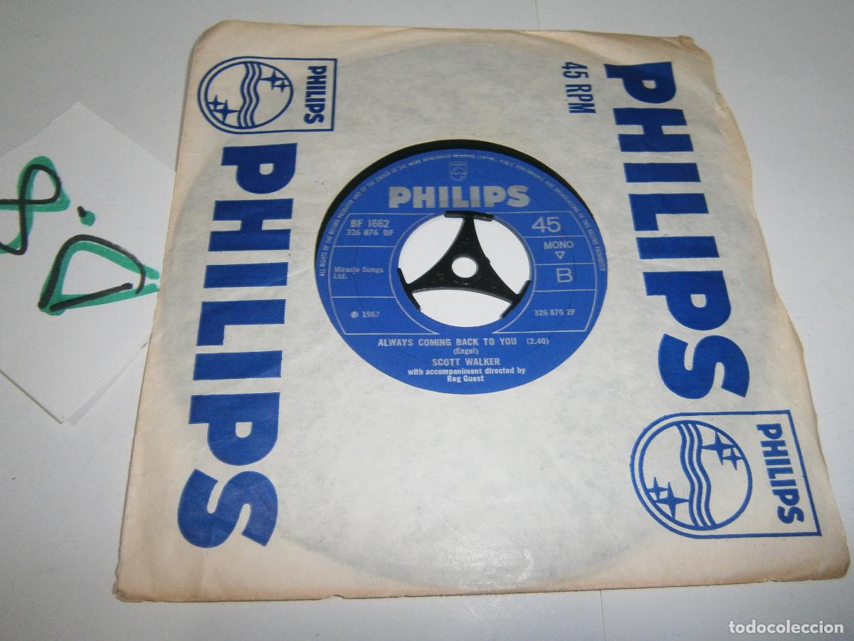 Discos de vinilo: ANTIGUO DISCO SINGLES VINILO - SCOTT WALKER - Foto 1