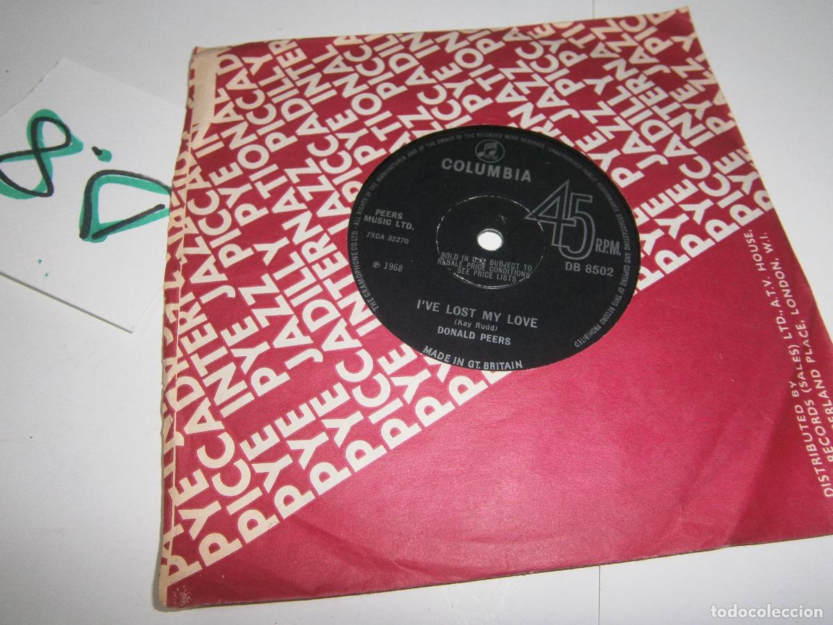 Discos de vinilo: ANTIGUO DISCO SINGLES VINILO - DONALD PEERS - Foto 2