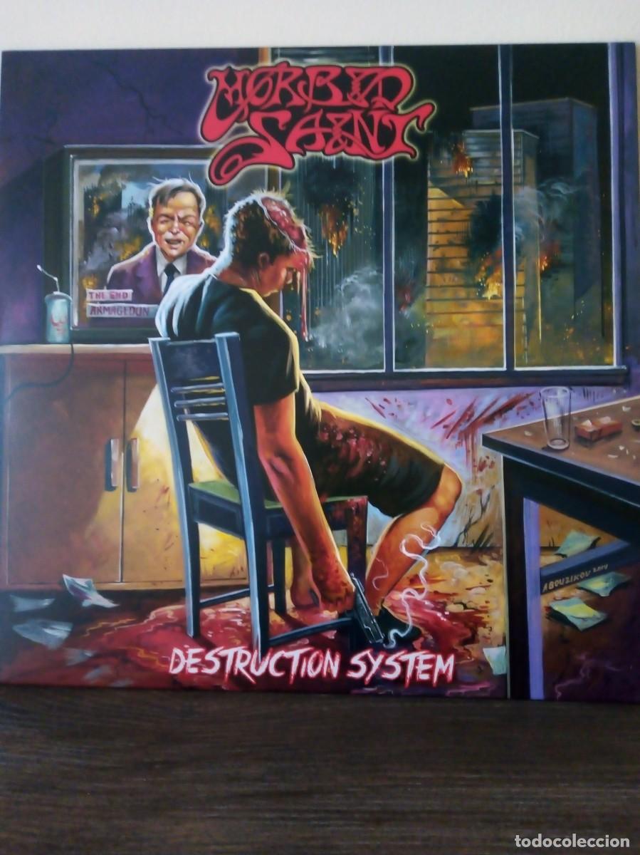 Discos de vinilo: Morbid Saint, Destructi&oacute;n System 2015 clear vinil numered. - Foto 1