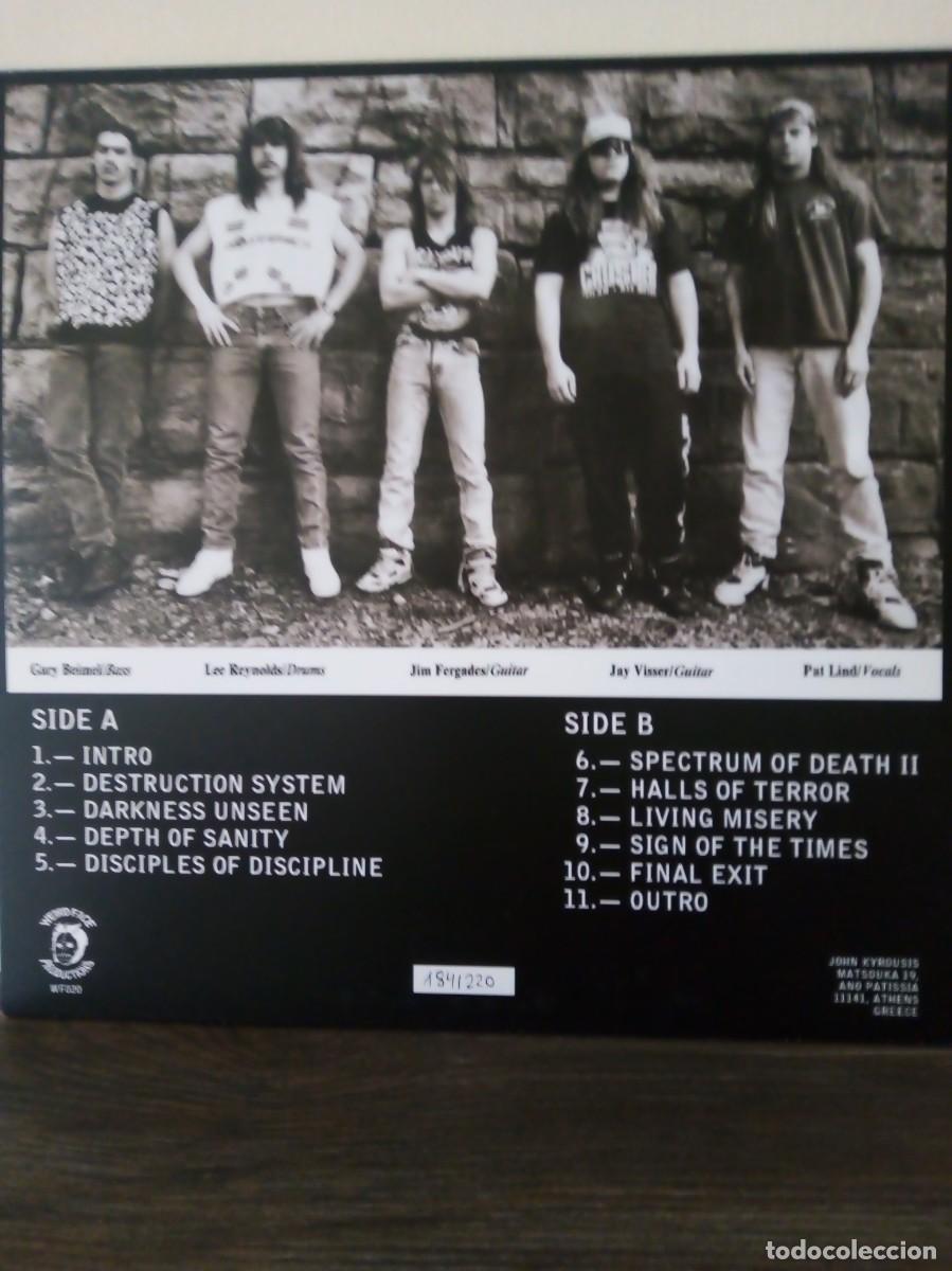 Discos de vinilo: Morbid Saint, Destructi&oacute;n System 2015 clear vinil numered. - Foto 2