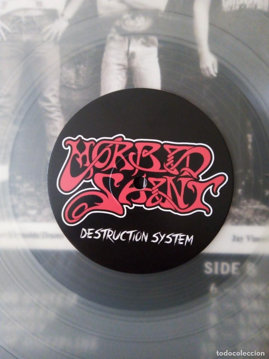 Discos de vinilo: Morbid Saint, Destructi&oacute;n System 2015 clear vinil numered. - Foto 4