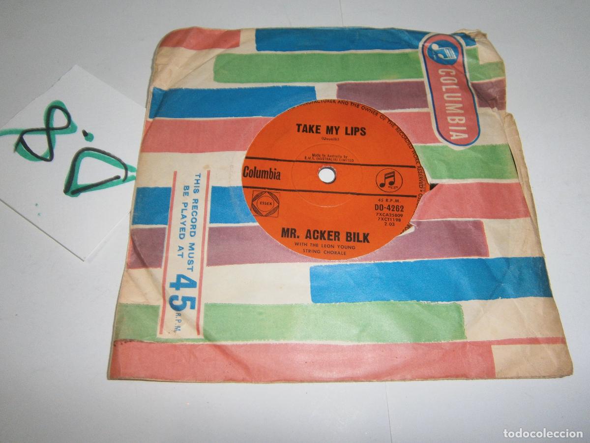 Discos de vinilo: ANTIGUO DISCO SINGLES VINILO - MR. ACKER BILK - Foto 1