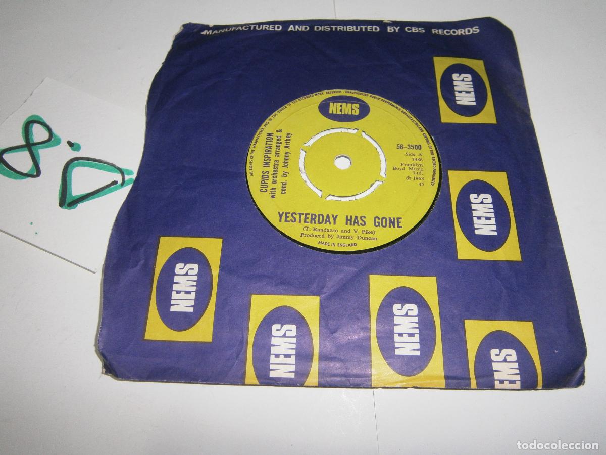 Discos de vinilo: ANTIGUO DISCO SINGLES VINILO - CUPIDS INSPIRATION - Foto 1