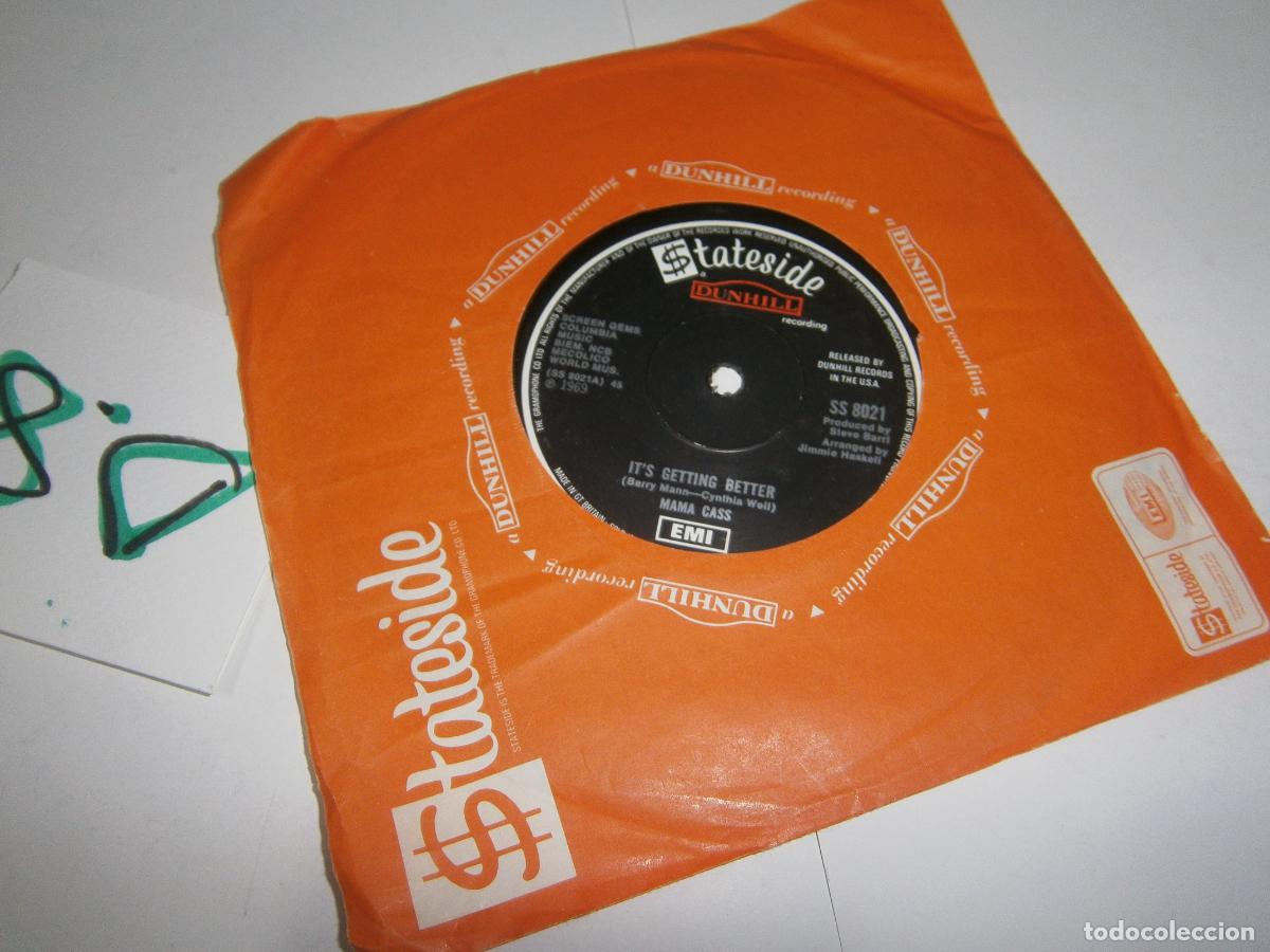 Discos de vinilo: ANTIGUO DISCO SINGLES VINILO - MAMA CASS - Foto 2