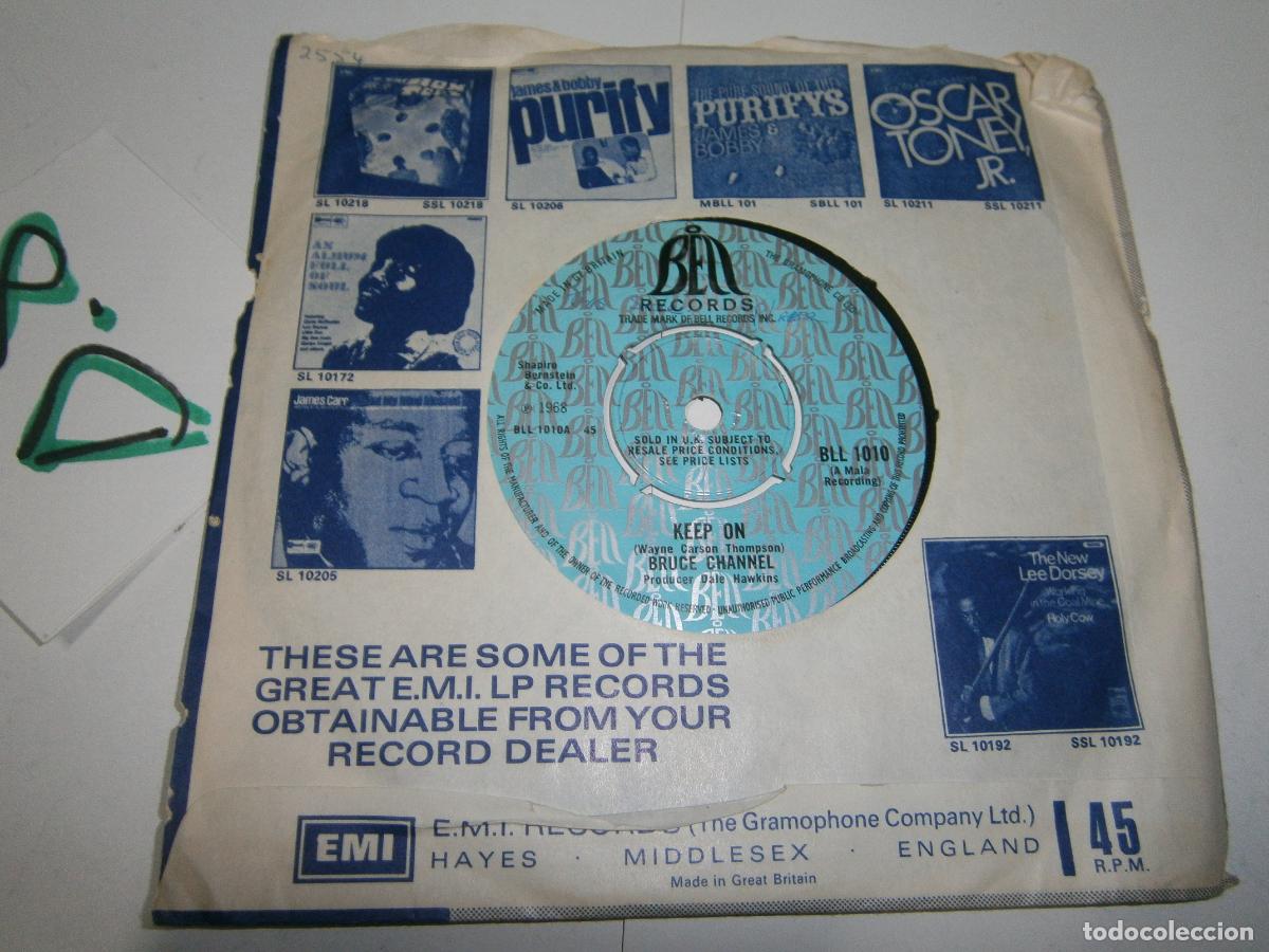 Discos de vinilo: ANTIGUO DISCO SINGLES VINILO - BRUCE CHANNEL - Foto 2